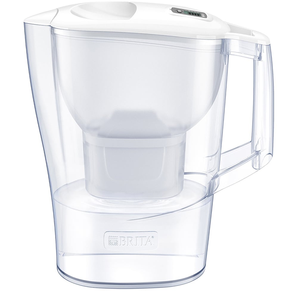 Cana filtranta BRITA Aluna + 3 filtre Maxtra Pro BR1053054, 2.4l, alb-transparent