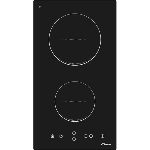 Plita incorporabila CANDY CDI 30, inductie, 2 arzatoare, negru