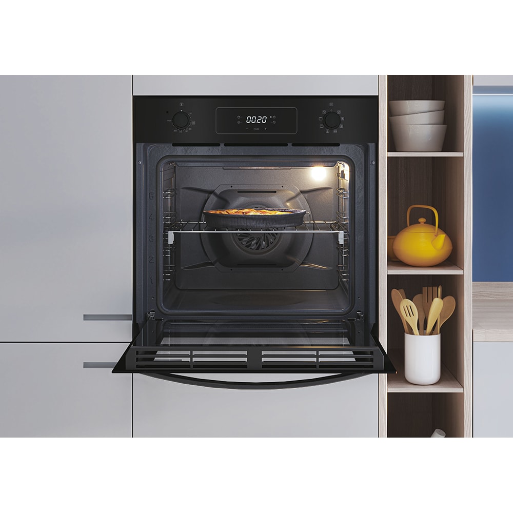 Cuptor incorporabil CANDY FIDCP N625 L, Electric, Autocuratare AquaClean, 70 l, Clasa A+, negru