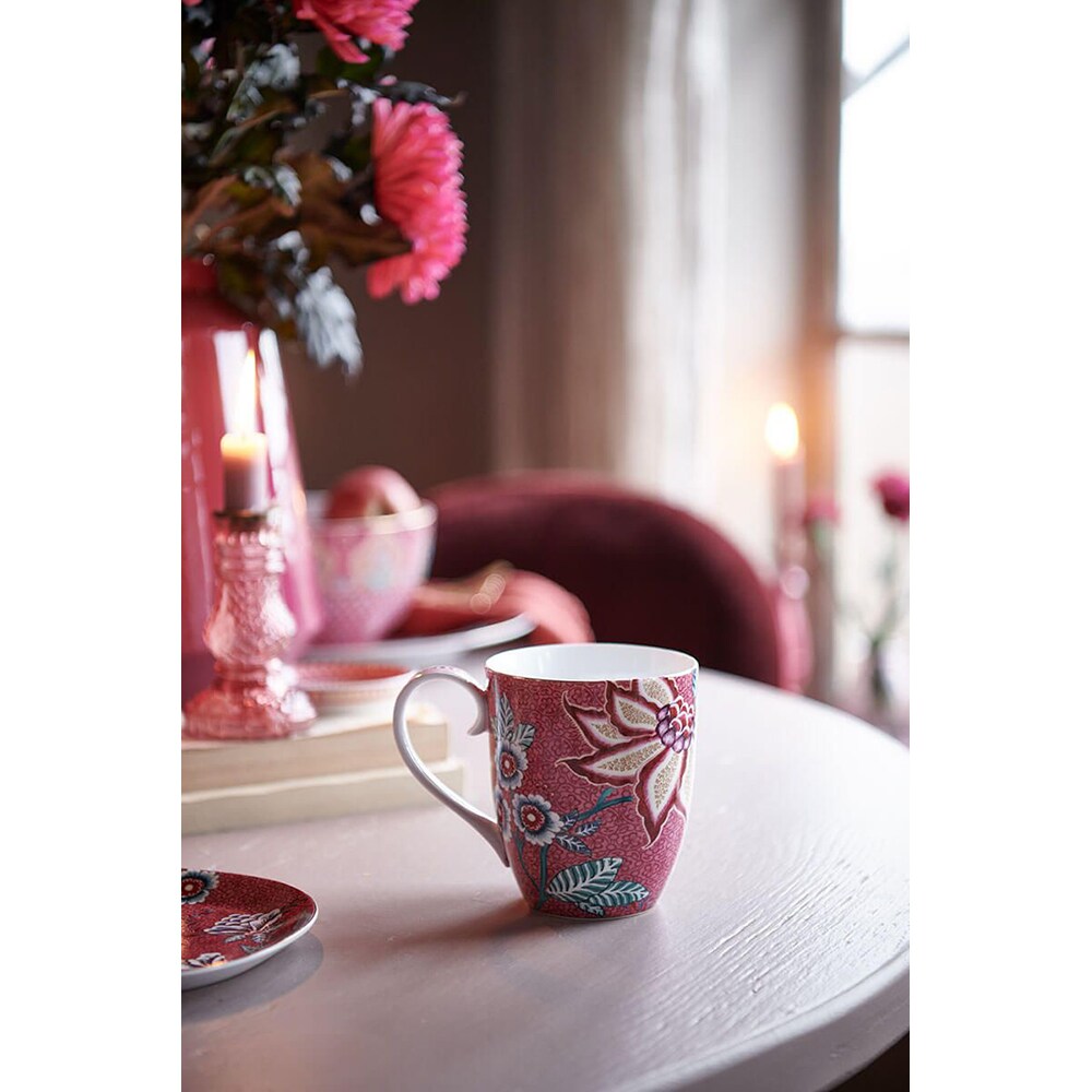 Set cani PIP STUDIO Flowerfestival GDPIP1002328, 2 piese, portelan