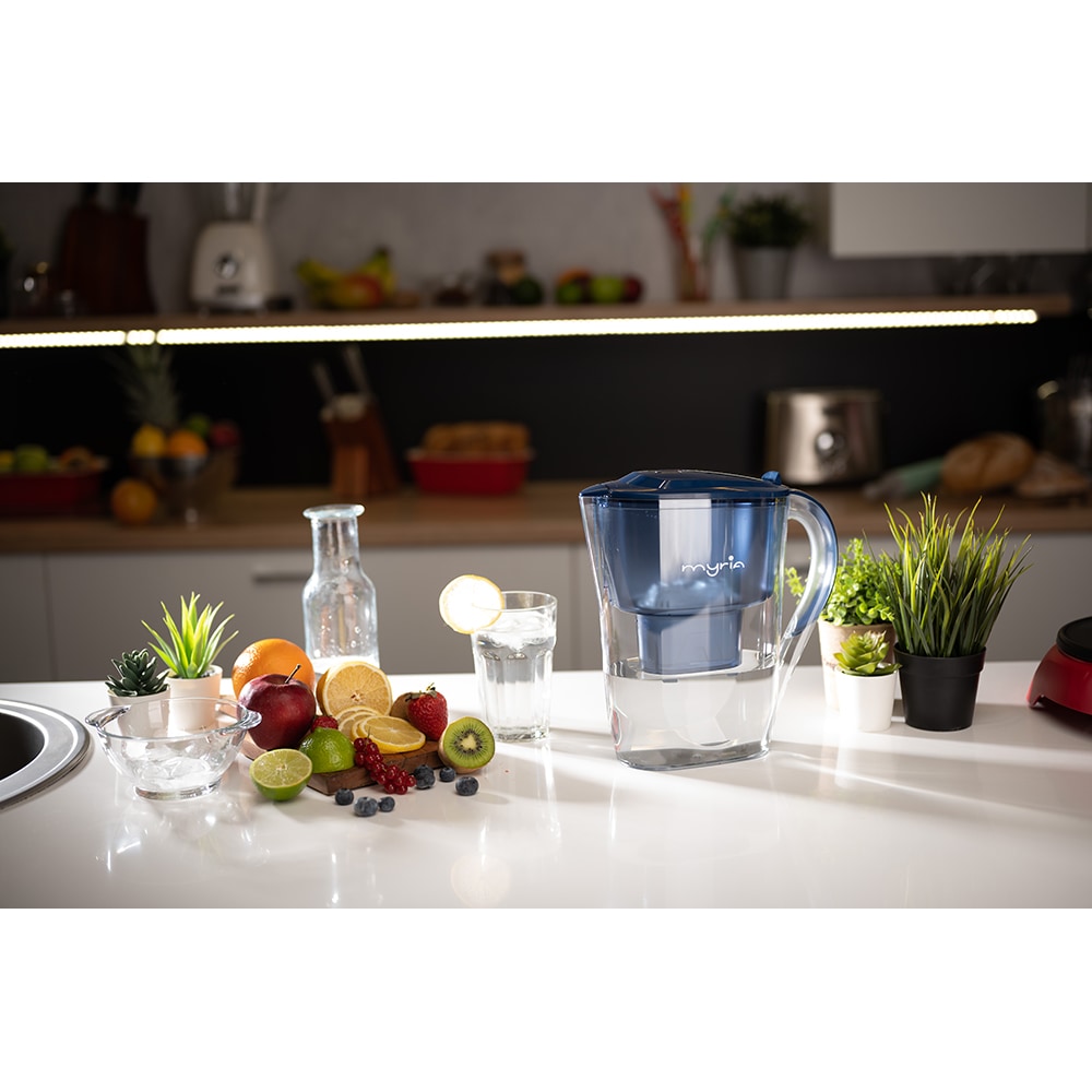 Cana filtranta MYRIA MY4475, 2.6l, albastru-transparent