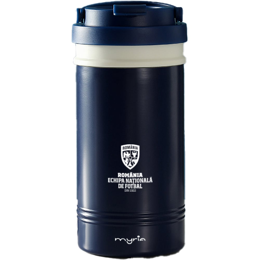 Cana calatorie MYRIA Echipa Nationala de Fotbal MY4899BLFRF, 0.45l, inox, albastru