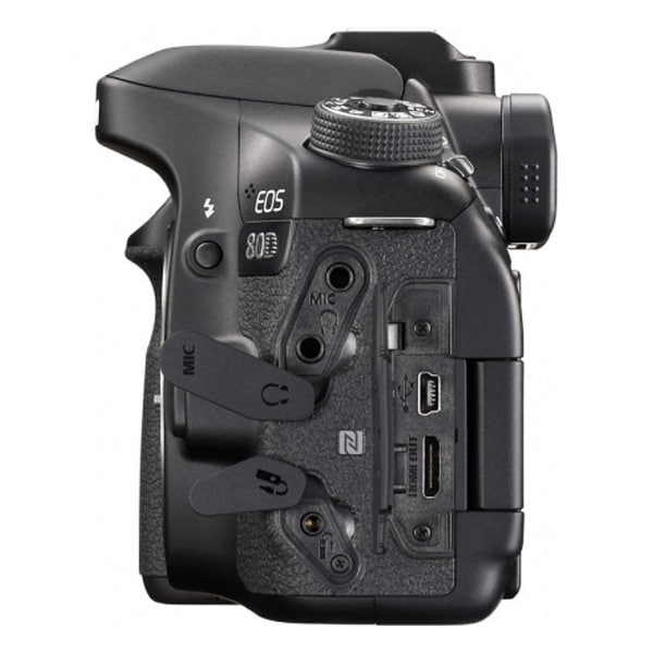 Aparat foto DSLR CANON EOS 80D, 24.2 MP, Wi-Fi, negru, Body