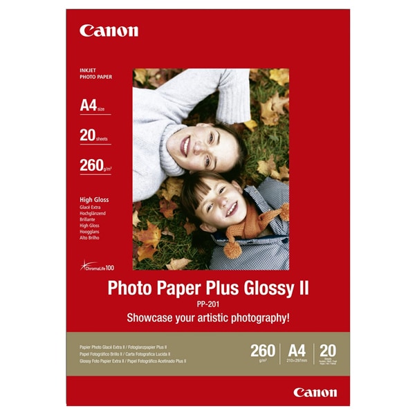 Hartie foto originala CANON Glossy PP-201, A4, 20 coli