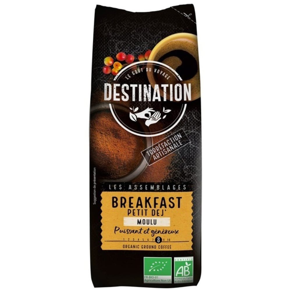 Cafea macinata DESTINATION Breakfast Eco, 250g