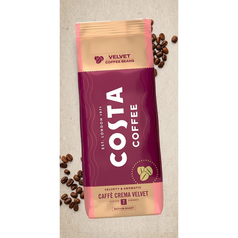 Cafea boabe COSTA COFFEE Crema Velvet, 1000g