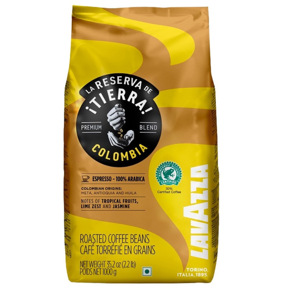 Cafea boabe LAVAZZA Tierra Colombia, 1000g