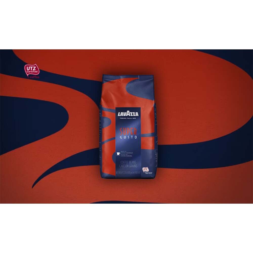Cafea boabe LAVAZZA Super Gusto UTZ, 1000g