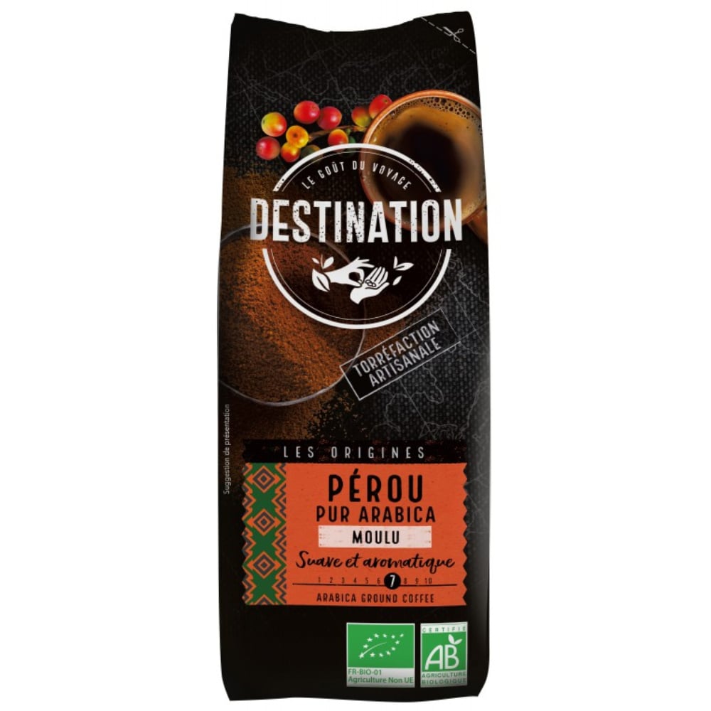 Cafea macinata DESTINATION Peru Eco, 250g