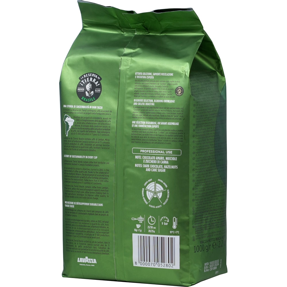 Cafea boabe LAVAZZA Tierra Brasile, 1000g
