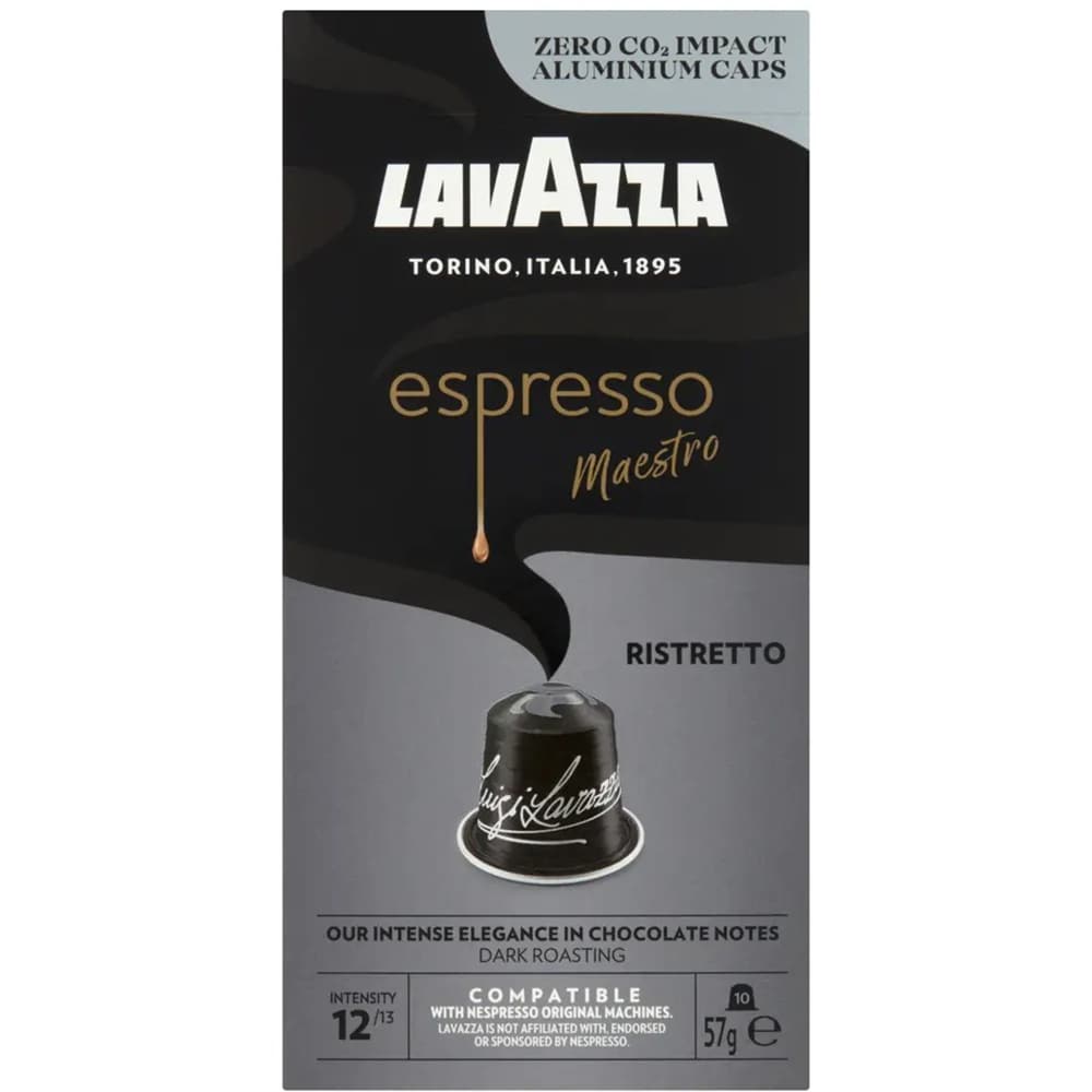 Capsule cafea LAVAZZA Espresso Maestro Ristretto, compatibile Nespresso, 10 capsule, 57g