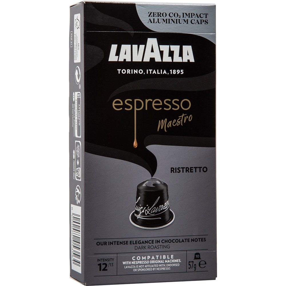 Capsule cafea LAVAZZA Espresso Maestro Ristretto, compatibile Nespresso, 10 capsule, 57g