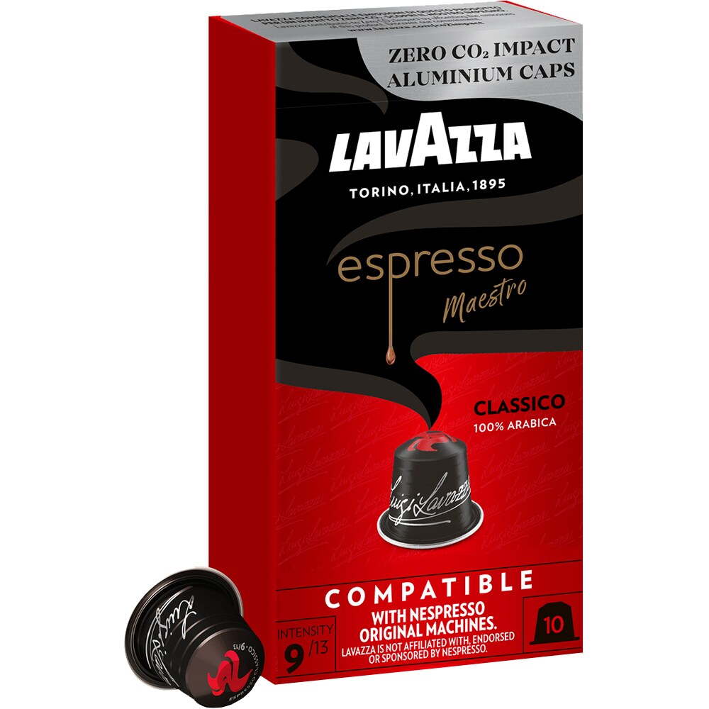 Capsule cafea LAVAZZA Espresso Maestro Classico, compatibile Nespresso, 10 capsule, 57g