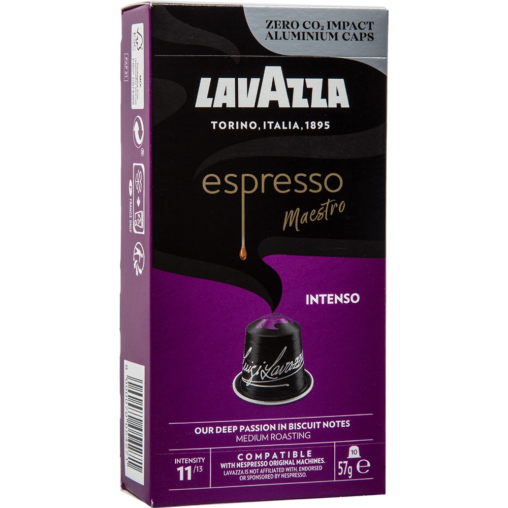 Capsule cafea LAVAZZA Espresso Maestro Intenso, compatibile Nespresso, 10 capsule, 57g