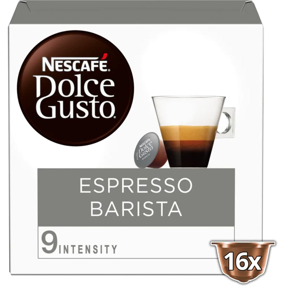 Capsule cafea NESCAFE Ristretto Barista, compatibile Dolce Gusto, 16 capsule, 104g