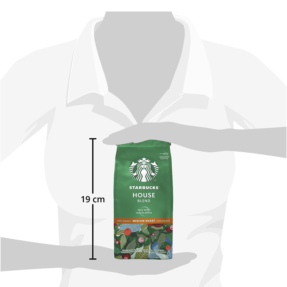 Cafea macinata STARBUCKS House Blend, 200g