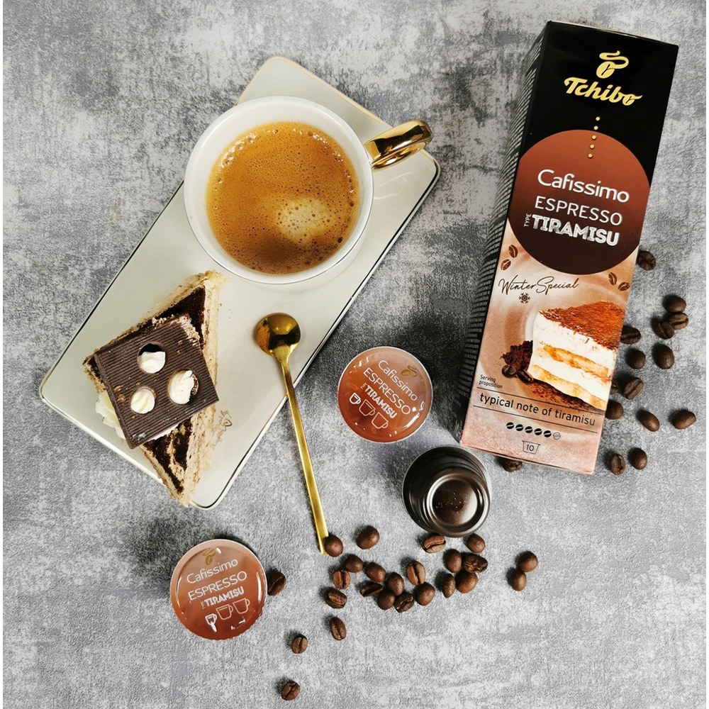 Capsule cafea TCHIBO Espresso Tiramisu, compatibile Cafissimo, 10 capsule, 70g