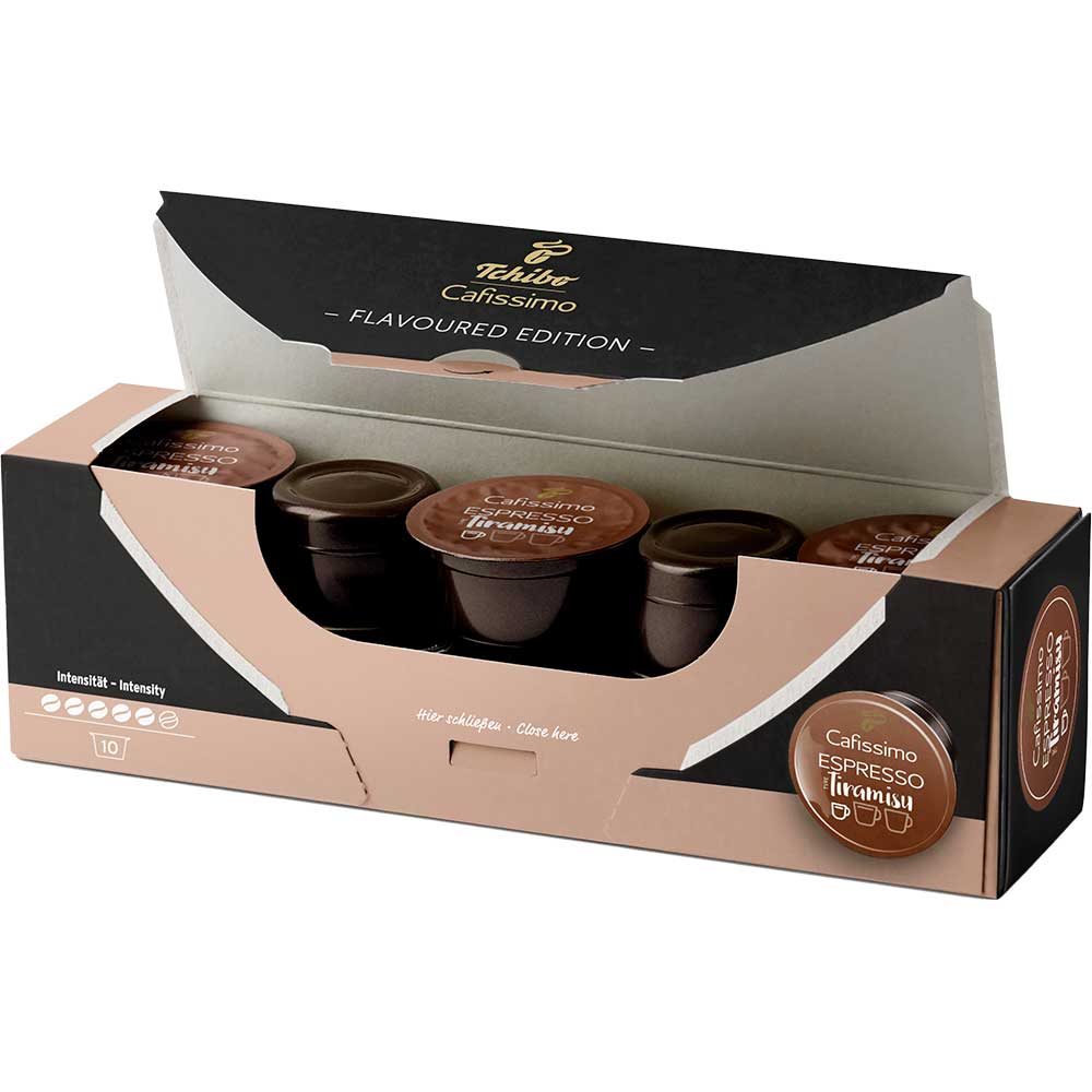 Capsule cafea TCHIBO Espresso Tiramisu, compatibile Cafissimo, 10 capsule, 70g