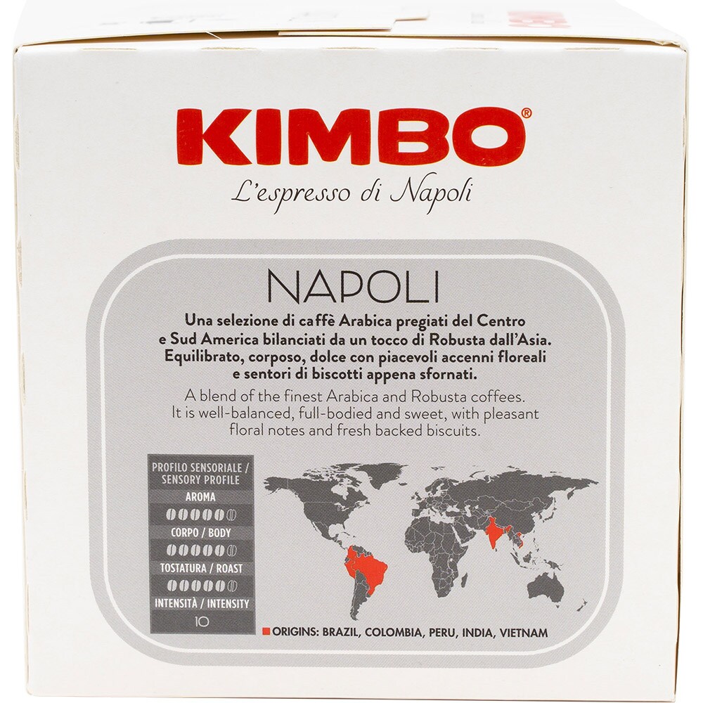 Capsule cafea KIMBO Napoli, compatibile Dolce Gusto, 16 capsule, 112g