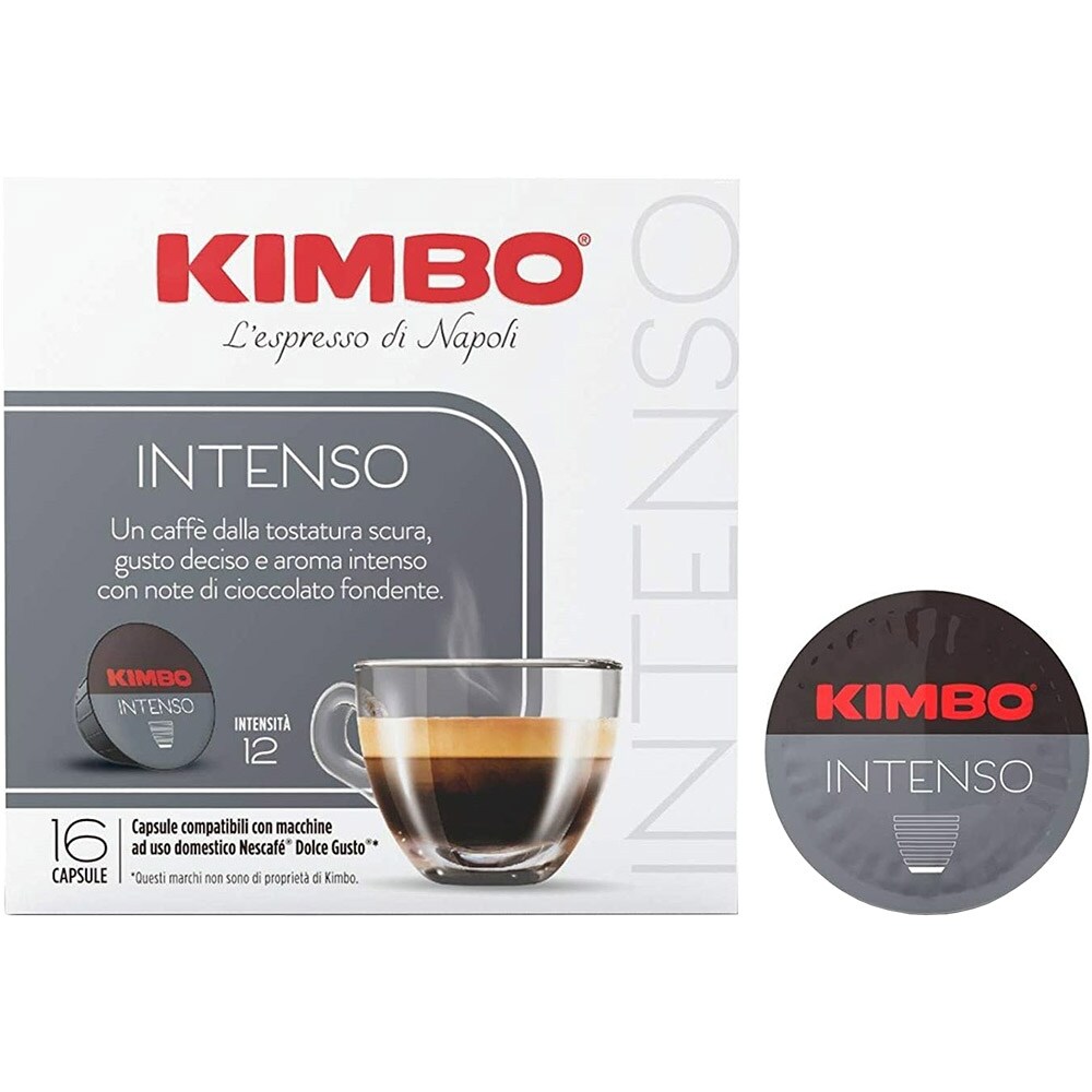 Capsule cafea KIMBO Intenso, compatibile Dolce Gusto, 16 capsule, 112g