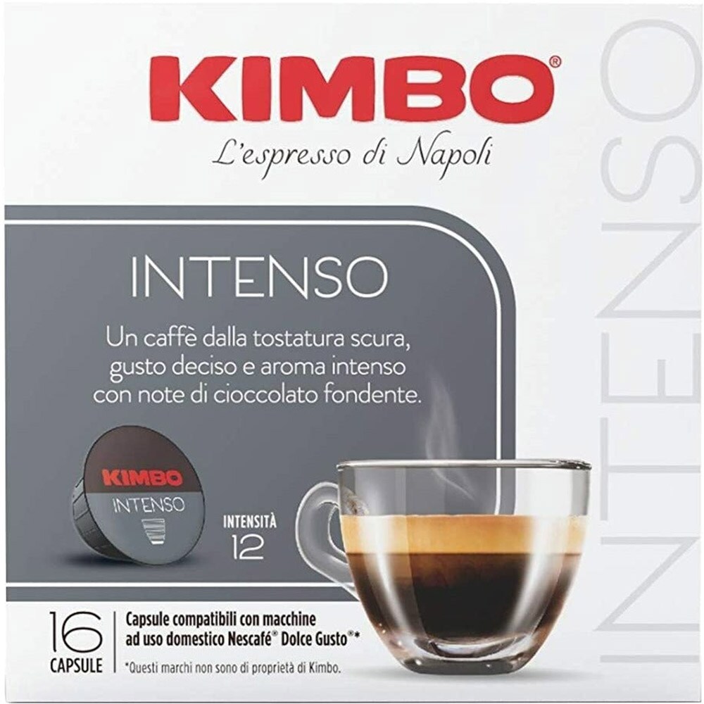 Capsule cafea KIMBO Intenso, compatibile Dolce Gusto, 16 capsule, 112g