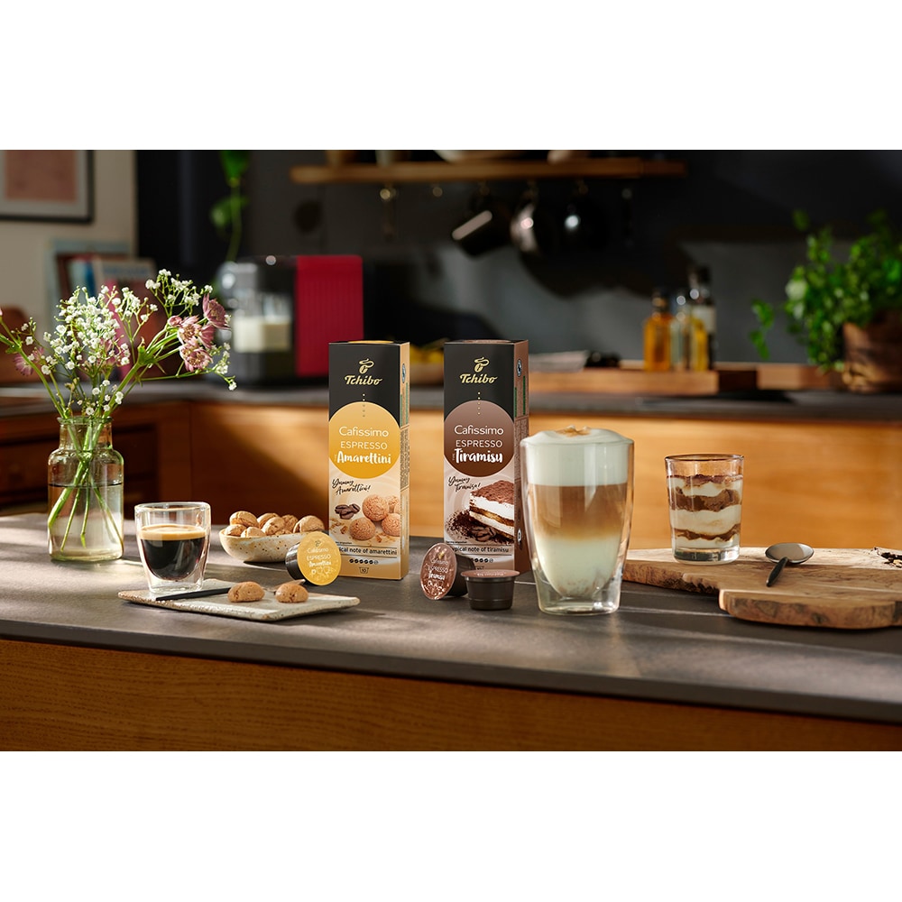 Capsule cafea TCHIBO Espresso Tiramisu, compatibile Cafissimo, 10 capsule, 70g