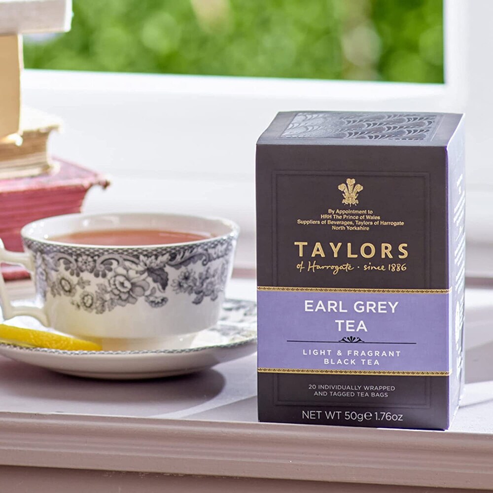 Ceai negru TAYLORS OF HARROGATE Earl Grey, 20 buc, 50g