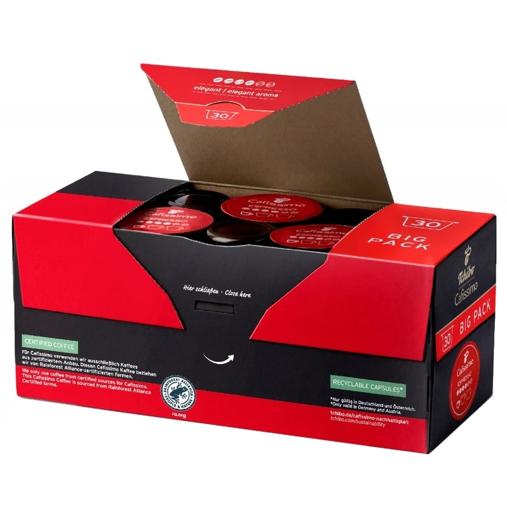 Capsule cafea TCHIBO Espresso Elegant Aroma, compatibile Cafissimo, 30 capsule, 210g