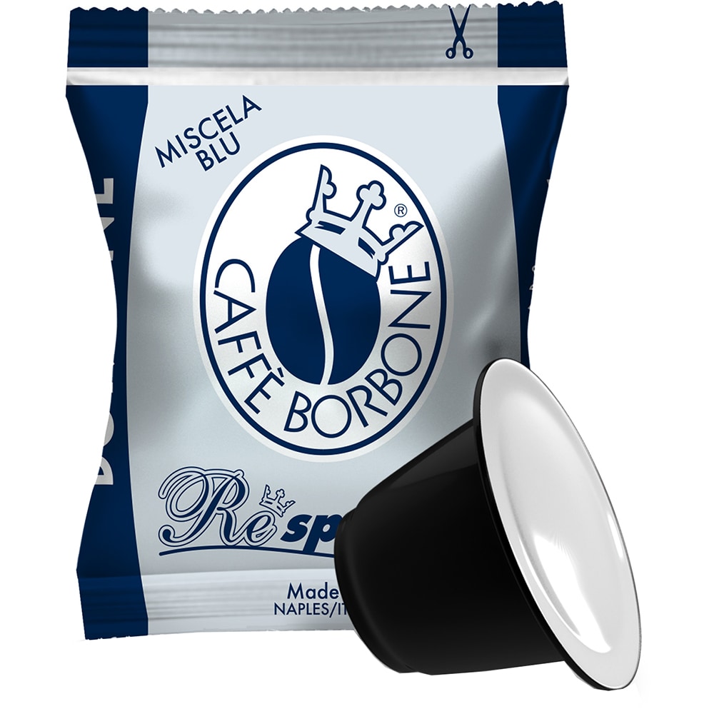 Capsule cafea BORBONE Respresso Blu, compatibile Nespresso, 50 capsule, 250g