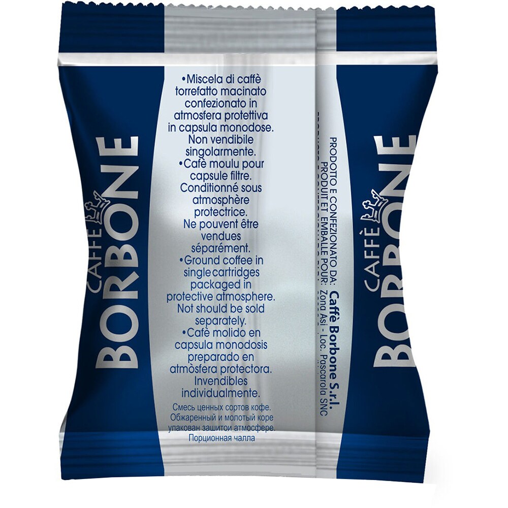 Capsule cafea BORBONE Respresso Blu, compatibile Nespresso, 50 capsule, 250g