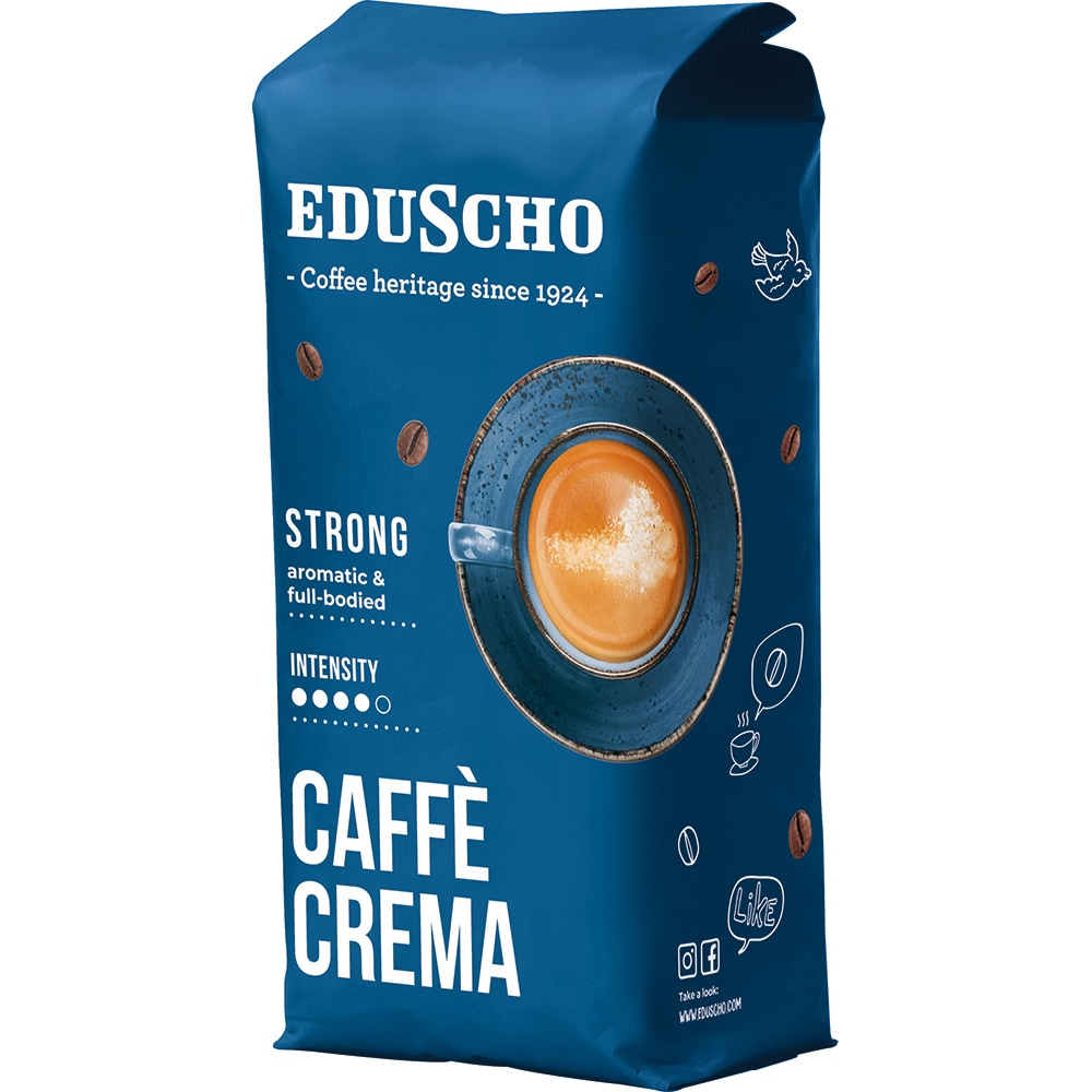 Cafea boabe EDUSCHO Crema Strong, 1000g