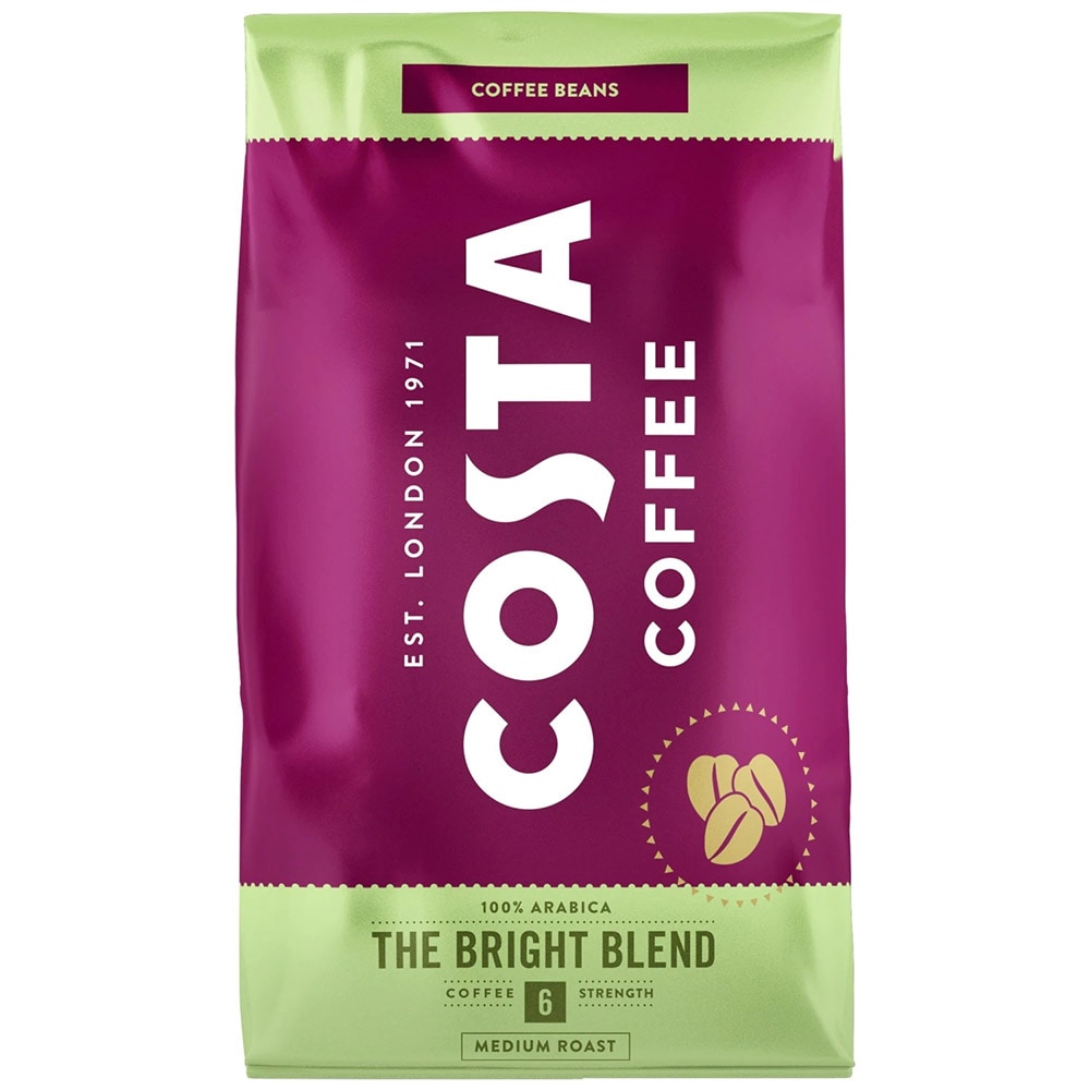 Cafea boabe COSTA COFFEE Bright Blend, 1000g
