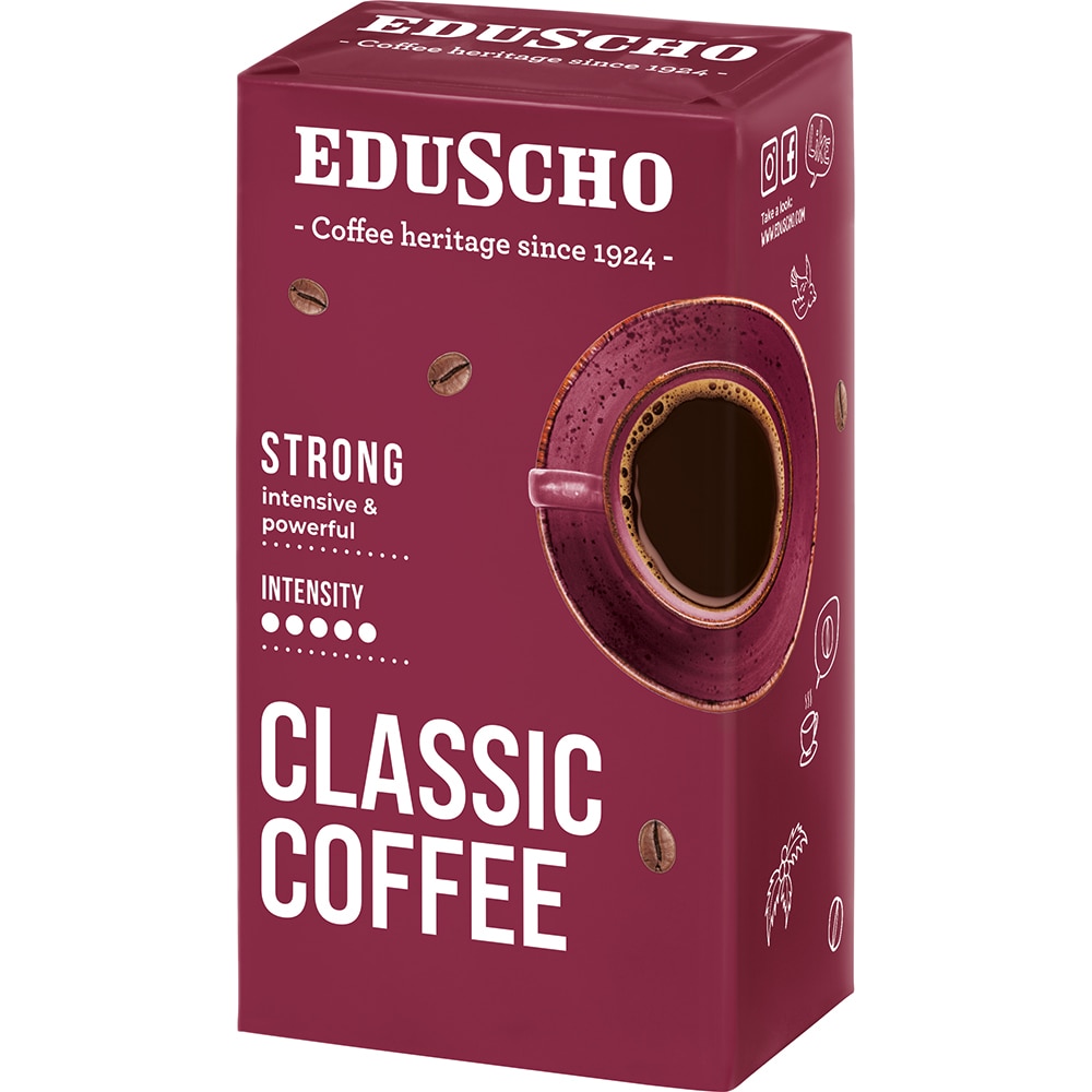 Cafea macinata EDUSCHO Classic Strong, 500g