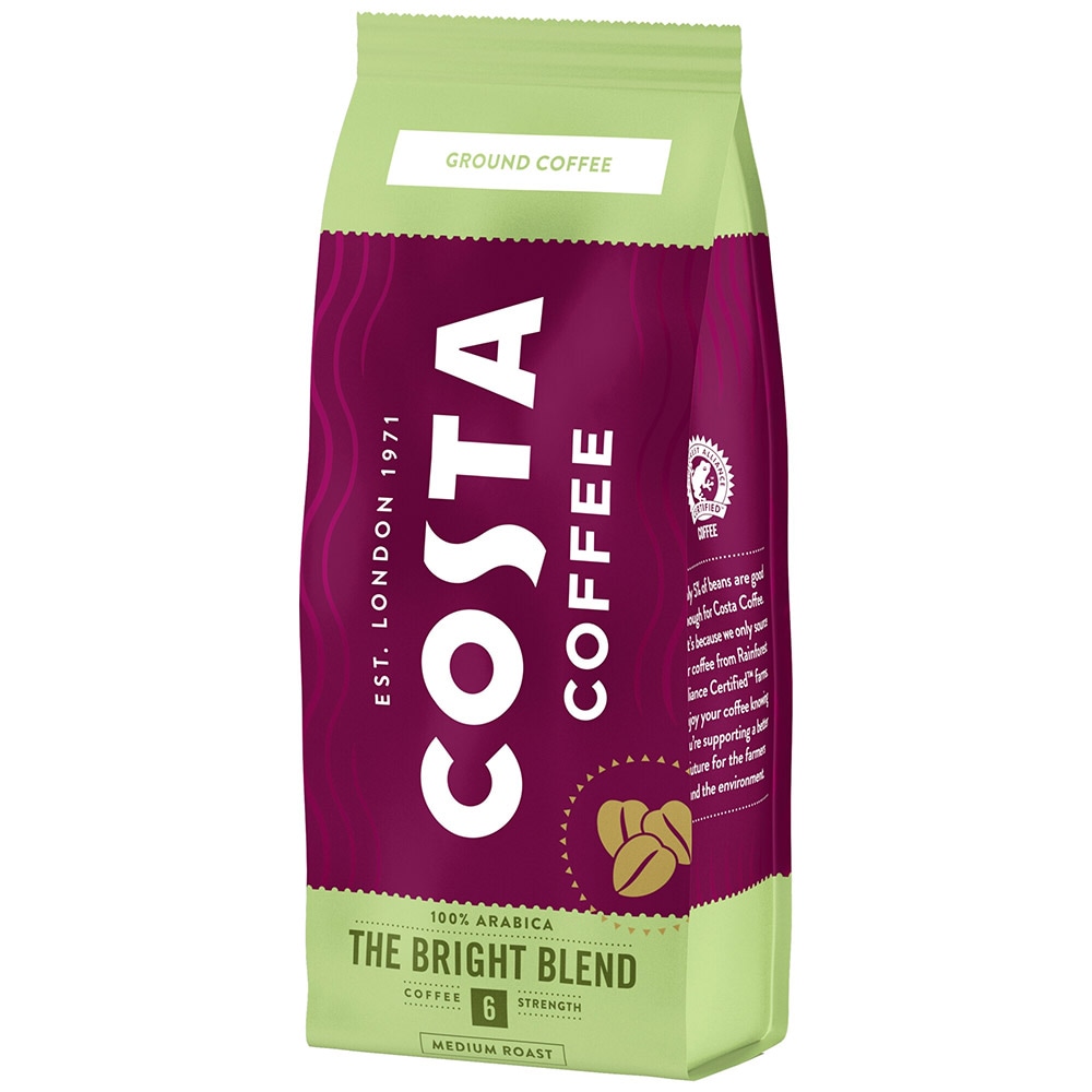 Cafea macinata COSTA COFFEE Bright Blend, 200g