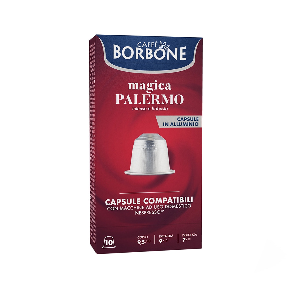 Capsule cafea BORBONE Magica Palermo, compatibile Nespresso, 10 capsule, 50g