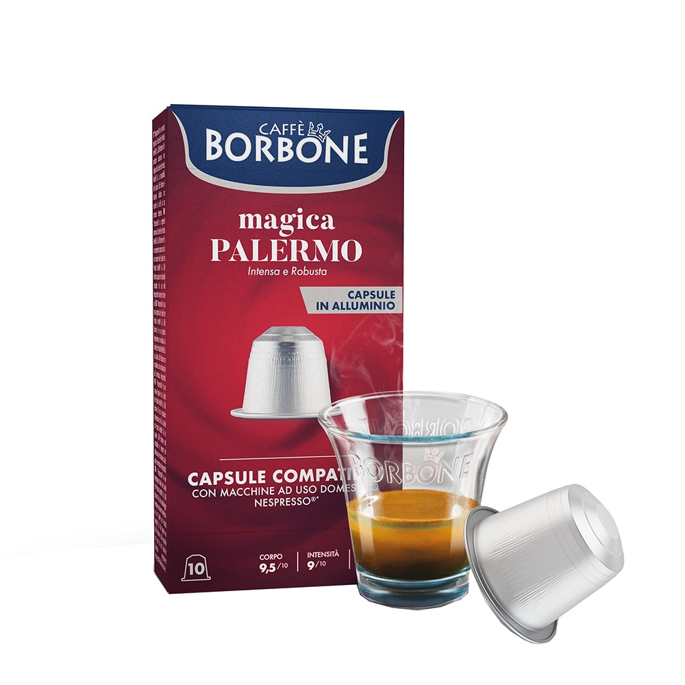 Capsule cafea BORBONE Magica Palermo, compatibile Nespresso, 10 capsule, 50g