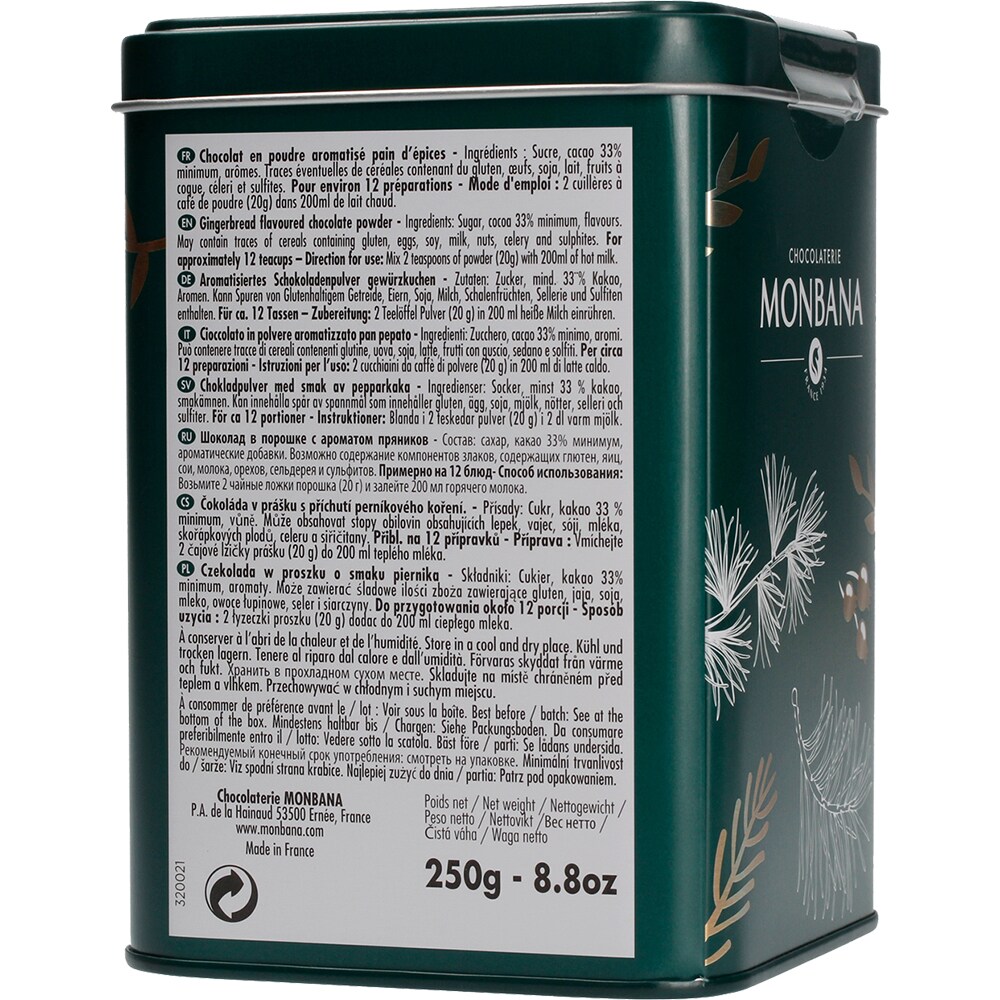 Ciocolata calda MONBANA Spiced Chocolate, 250g