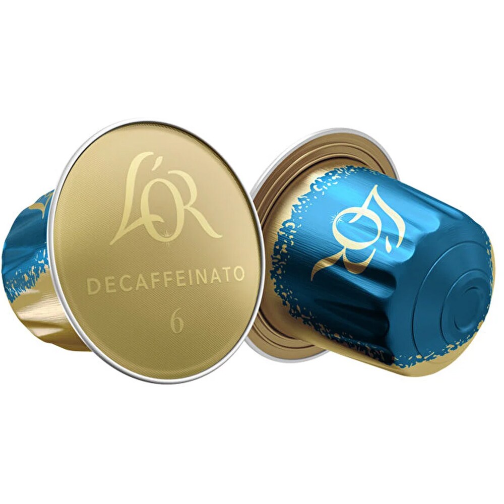 Capsule cafea L'OR Espresso Decaffeinato, compatibile Nespresso, 10 capsule, 52g