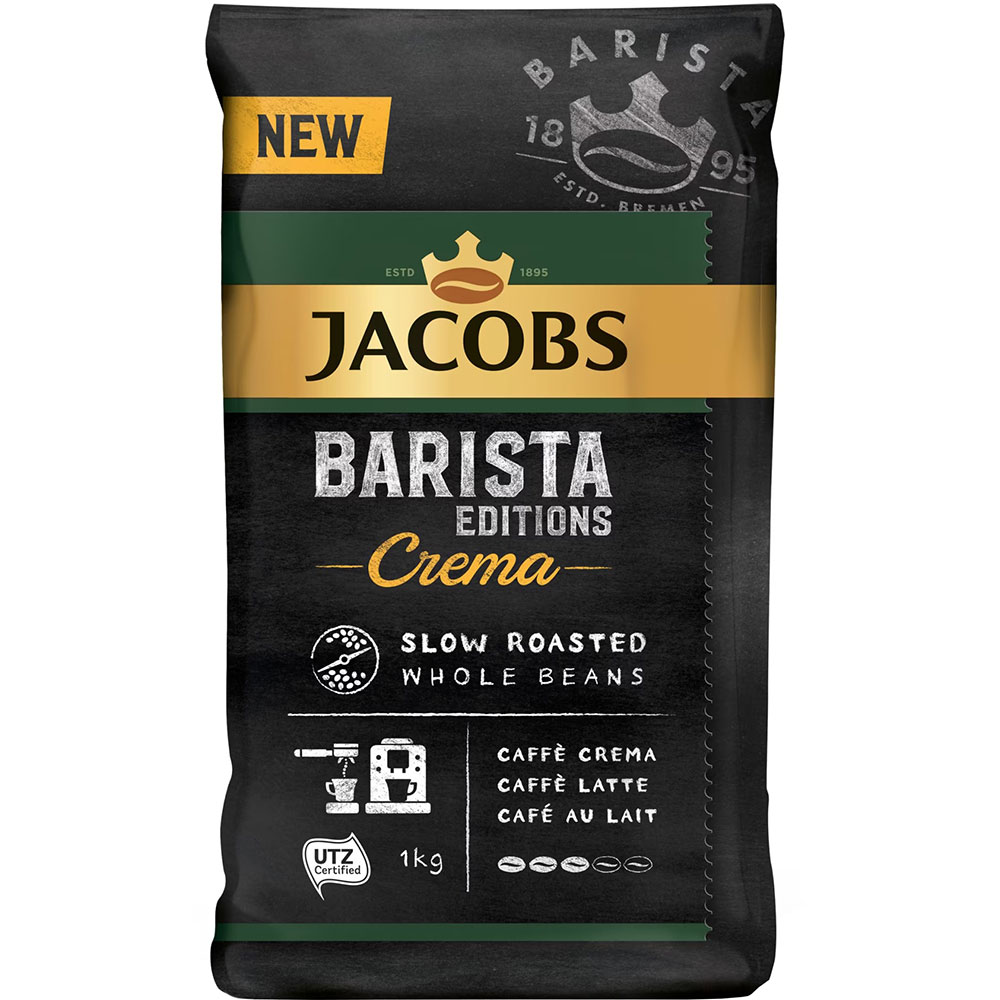 Pachet cafea boabe JACOBS Barista Editions Espresso & Jacobs Barista Crema, 2 x 1000g