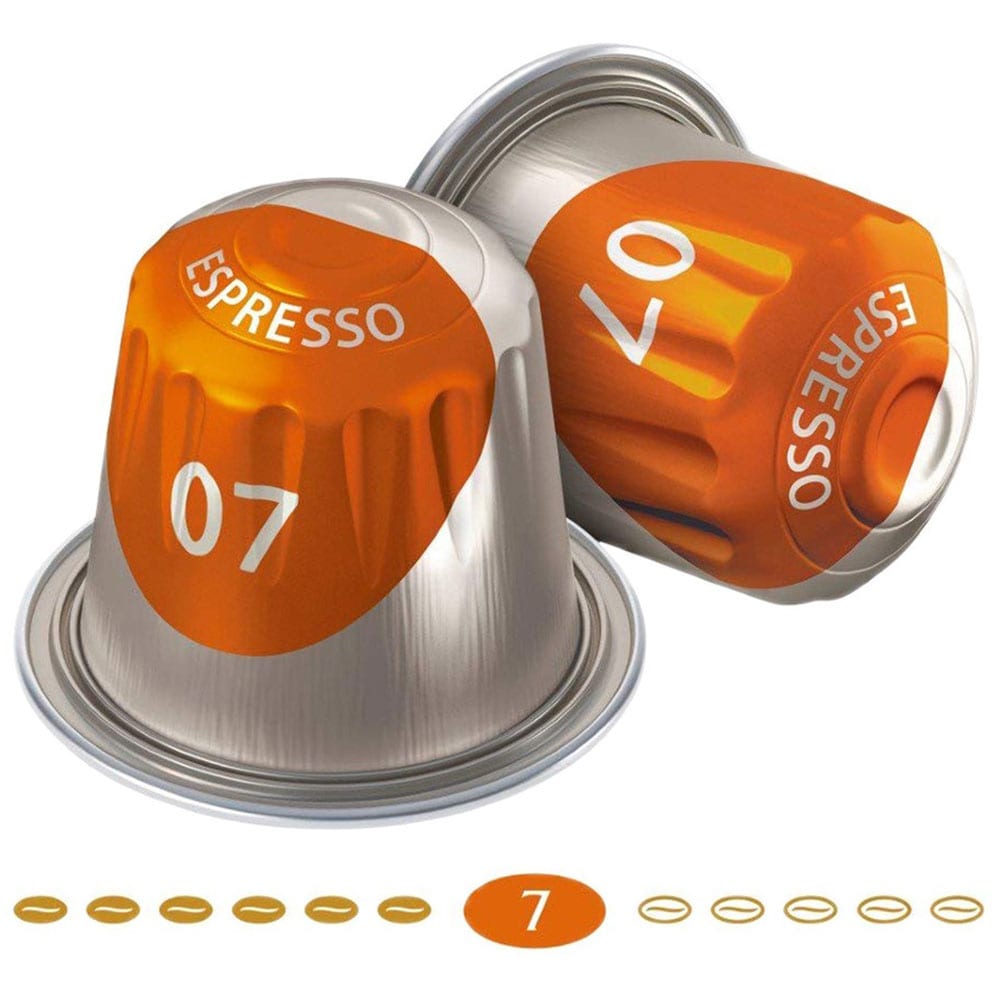Capsule cafea JACOBS Espresso 7 Classico, compatibile Nespresso, 10 capsule, 52g
