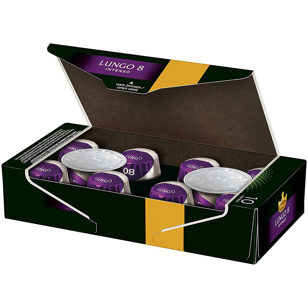 Capsule cafea JACOBS Lungo 8 Intenso, compatibile Nespresso, 10 capsule, 52g