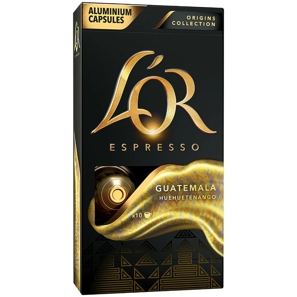 Capsule cafea L'OR Espresso Guatemala, compatibile Nespresso, 10 capsule, 52g
