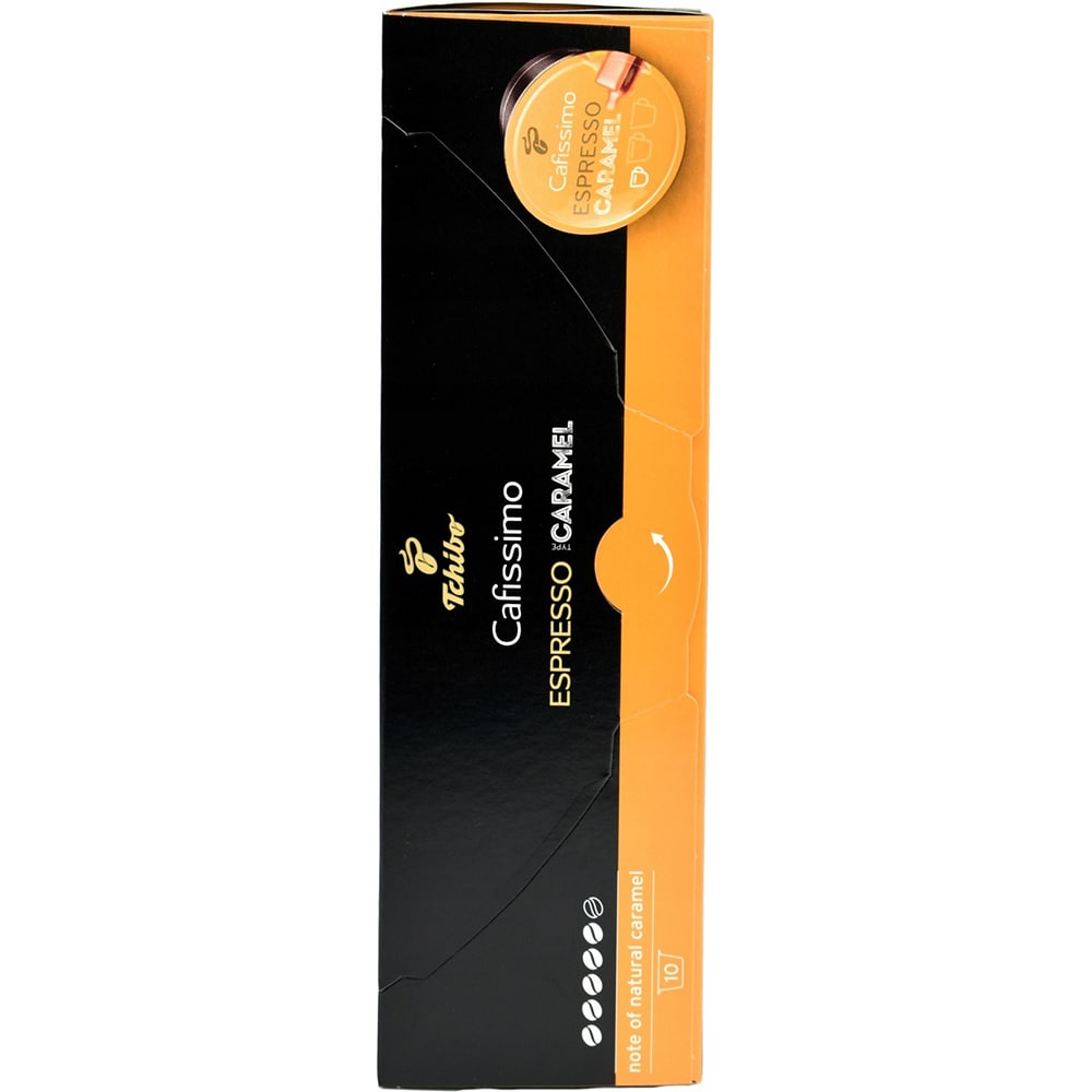 Capsule cafea TCHIBO Espresso Caramel, compatibile Cafissimo, 10 capsule, 75g