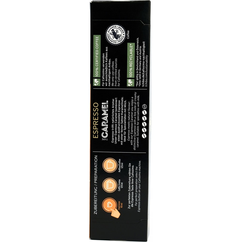 Capsule cafea TCHIBO Espresso Caramel, compatibile Cafissimo, 10 capsule, 75g