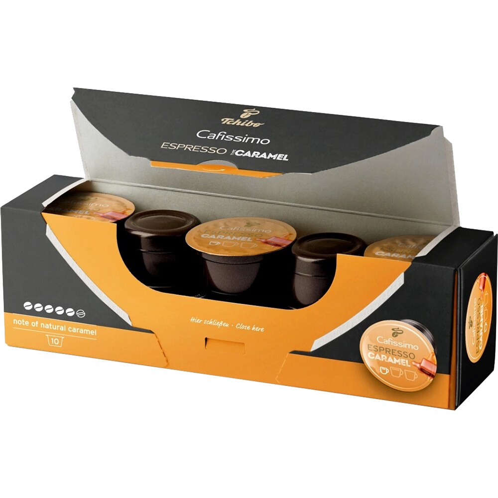 Capsule cafea TCHIBO Espresso Caramel, compatibile Cafissimo, 10 capsule, 75g
