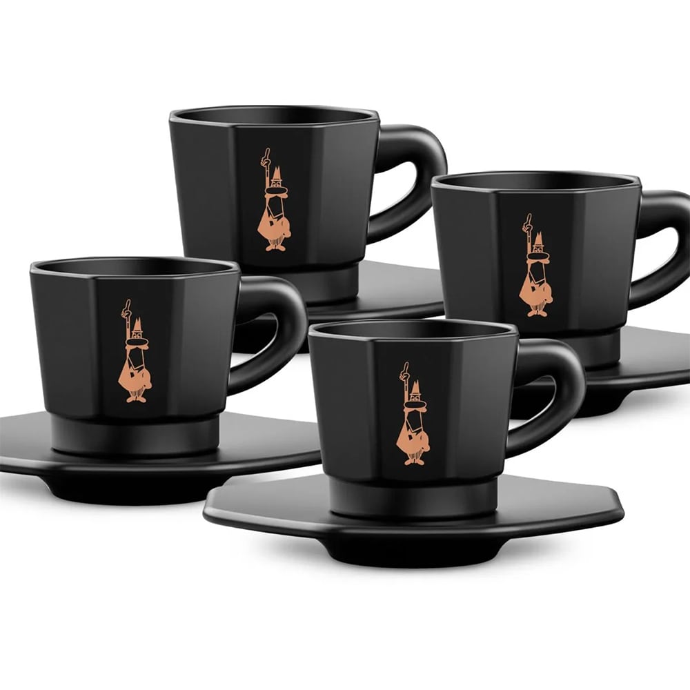Pachet cafea macinata BIALETTI Perfetto Classico 100g + Cafetiera Moka Express 3tz + 2 cesti