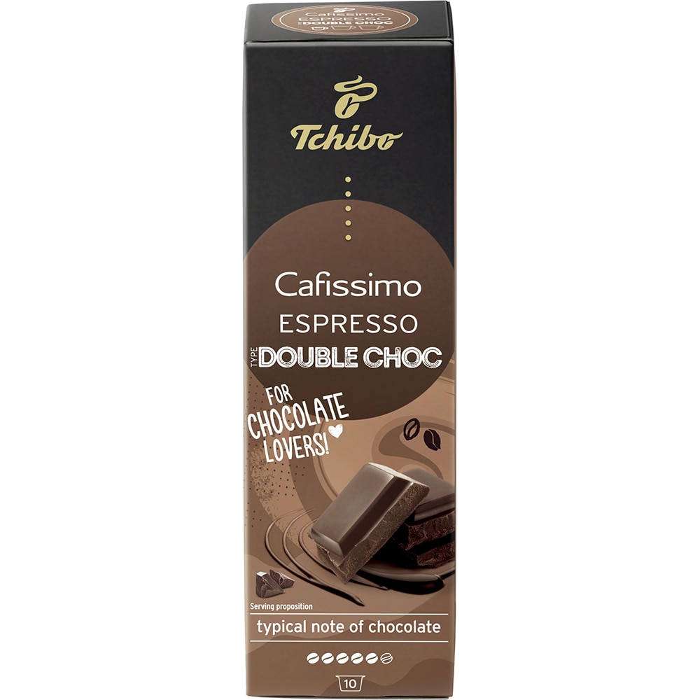 Capsule cafea TCHIBO Double Choc, compatibile Cafissimo, 10 capsule, 75g