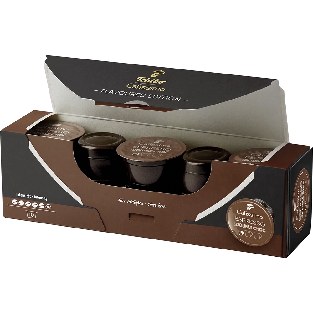 Capsule cafea TCHIBO Double Choc, compatibile Cafissimo, 10 capsule, 75g