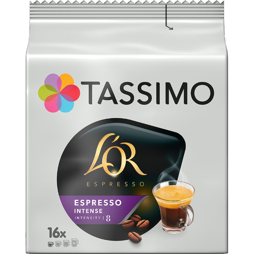 Capsule cafea TASSIMO Espresso Intense, compatibile Tassimo, 16 capsule, 118.4g