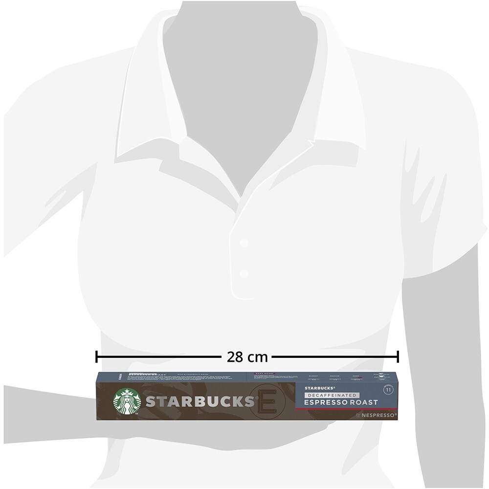 Capsule cafea STARBUCKS Decaffeinated Espresso Roast, compatibile Nespresso, 10 capsule, 57g